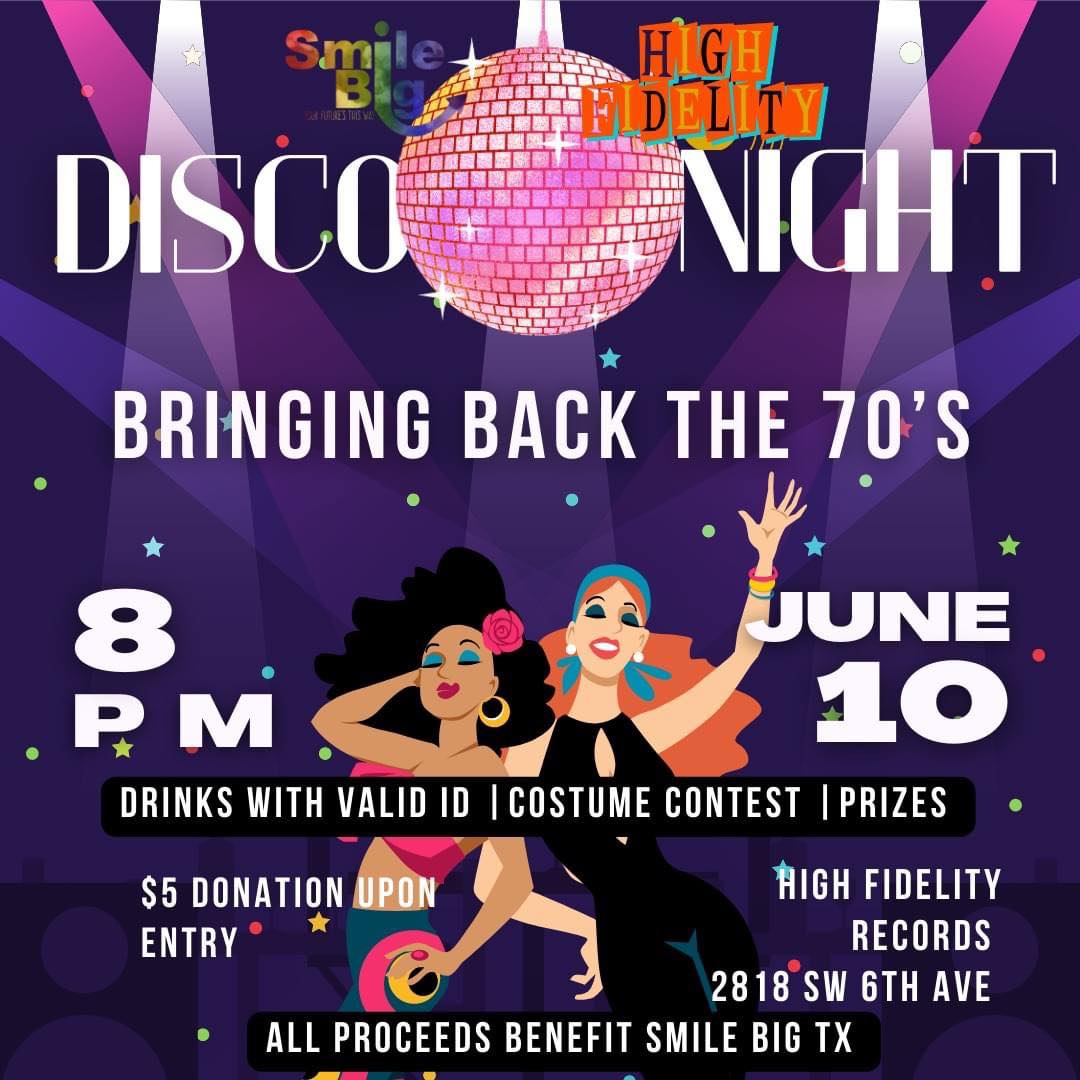 High Fidelity Disco Night Flyer