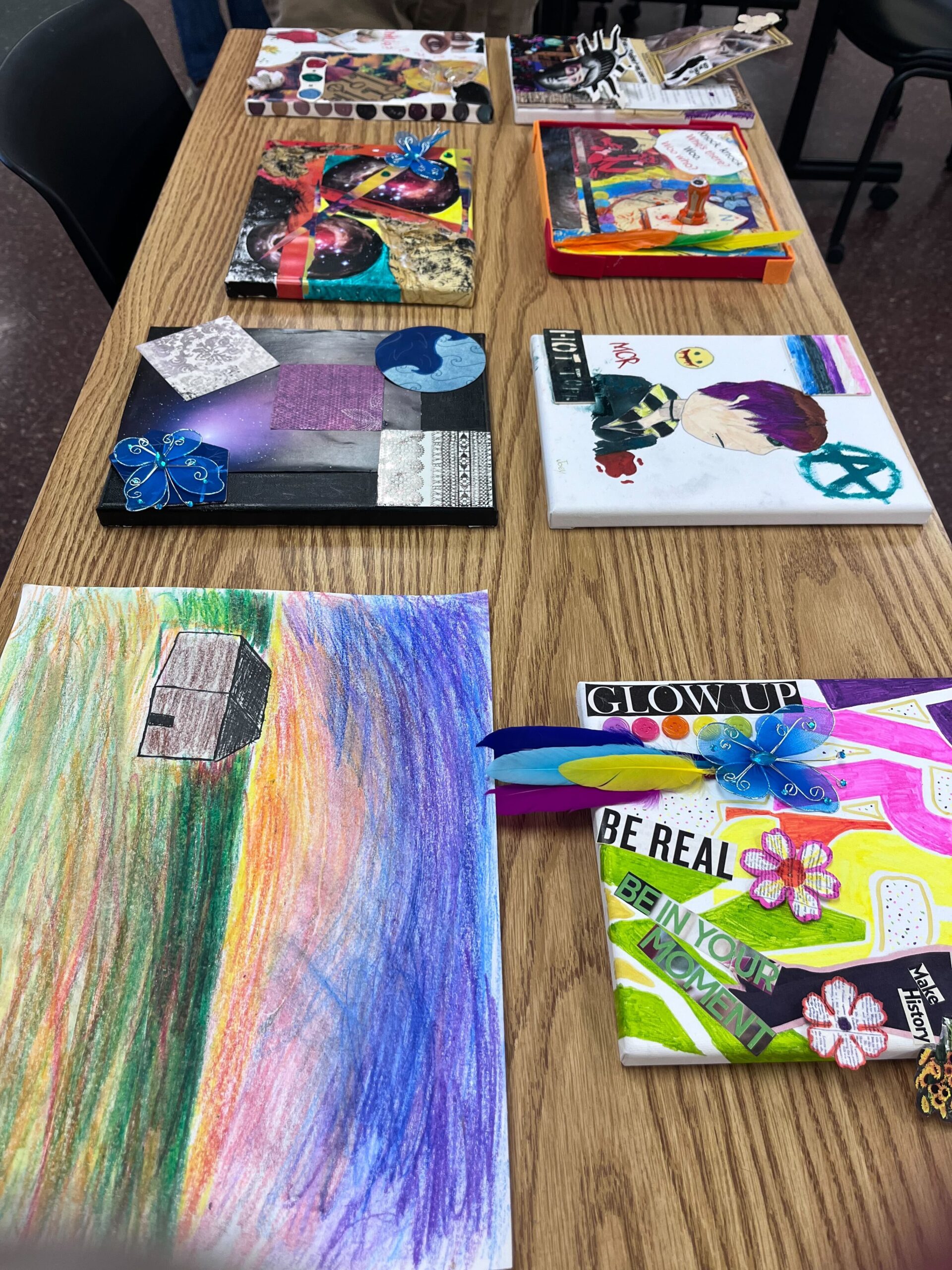 makers space art collages